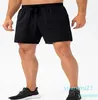 Men Yoga Sports Short Quick Dry Shorts With Back Pocket Mobile Phone Casual Running Gym Jogger Pant333