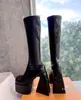 Boot Luxury Designer Naked Wolfe Spice Black Stretch Boots Circumference Fabric Stretch Foder Stretchs Upper Material High Heel Platform Booties