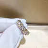 Cluster Ringe Kreuz 10 Karat Gold 4 mm Lab Diamond Ring 925 Sterling Silber Verlobung Ehering Für Frauen Männer Party Drop Schmuck