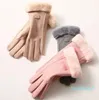Kobiety zimowe rękawiczki ciepłe ekran dotykowy czarny pełny palcem rękawiczki napędzające wiatroodporne rękawiczki gants femmale