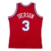 1976-77 Darryl Dawkins 76erss Basketball Jersey Philadelphias Mitch and Ness Throwback Jerseys Blue Red White Size S-XXXL basketball Jersey