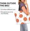 أكياس تخزين كرة السلة حقيبة حمل كبيرة للنساء قابلة لإعادة الاستخدام بقالة قابلة للطي قابلة للطي قابلة للتسوق لطيف