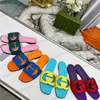 Summer Women Ladies Slippers Designer 100 ٪ صندل البقر البقر الكعب المسطح متعدد الاستخدامات من الجلد الراحة غير الرسمية Flip Size 35-44