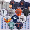 27 Jose Altuve 2 Alex Bregman Maillot de baseball Jeremy Pena Framber Valdez Dusty Baker Kyle Tucker Jose Abreu Yordan Alvarez Michael Brantley David Hensley Dubon