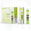 Original QUIZZ QD30 Plus 4000 PUFFS Vape jetable E cigarette Batterie 3 mois Garantie RGB glow vapes stylo kit de démarrage Authentique en gros