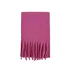 Homemade customized spinning scarf with 20 wool, dopamine, solid color tassel for women in autumn and winter, enlarged soft and sticky warm scarf 231015