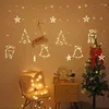 Strings 3.5meters LED Curtain Lights Garlands Fairy Light Christmas Decoration Living Room Garden Decor Xmas Tree Deer Lamp String