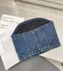 Kadın Denim Tankları Kırpma Üst Camisole Kadın İnce Kısa Sokak Giyim Patchwork Tüp İnce Tank