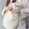 Hundbilsäte täcker ers kattunge för katter komfort tygväska handgjorda husdjur katt utomhus rese handväska andningsbar slingskodare valp dhbih