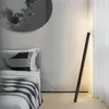 Golvlampor minimalistisk ledlampa modern strip svart gulddekor ljus för vardagsrum sovrum studie hem dekoration lampor fixtur