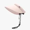 Hut mit breiter Krempe, Sonnenschutz, weiblicher Sommer, Outdoor, Seide, Anti-UV-Kappe, modisch und vielseitig, mit Metalletikett, leeres Oberteil