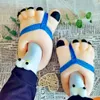 Slippers Winter Funny For Men Cute Home Shoes Big Foot Furry Unisex Indoor Boys Man Fuzzy Five Finger 231118