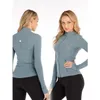 LL La même veste de yoga définition féminine exercice manteau de sport veste de fitness sport vêtements de sport à séchage rapide haut solide fermeture éclair vêtements de sport best-seller