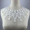 Chains Fashion Lace Collar Bead Wedding Jewelry Choker Necklace Women Embroidered Neckline Embossed Sewing Accessories