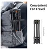 Treppiedi K F Concept Treppiede per fotocamera da 62,99 pollici per DSLR Treppiede da viaggio portatile in alluminio con testa a sfera panoramica a 360 gradi a sgancio rapido 230419