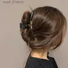 ヘアクリップbarrettes女性のための大きな黒い文字のヘアクリップ