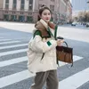 Пуховик женский, новинка 2023 года, зимняя корейская версия, свободное и тонкое модное пальто в стиле пэчворк