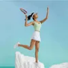 Lu Shorts Align Alternatives Jupe de tennis de vente chaude avec short à l'intérieur des grilles anti-vidées Sport Yoga Citrons Vêtements 2 poches à côté et à la taille LL
