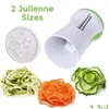 Fruktgrönsaksverktyg lmetjma tung spiralizer skivare spiral cutter zucchini pasta nudel spaghetti maker kc0335 230425 drop deli dhuax