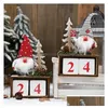 Kerstversiering Creatieve Kalender Vrolijke Kerstversiering Dennenappel Houten Ornamenten Voor Thuis Kerst Nieuwjaar Geschenken Drop Dhlkt