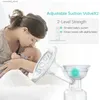 Breastpumps NCVI Manual Breast Pump with Milk Bottle Portable Breastfeeding Pumps 5oz BPA Free Soft Food Grade Silicone Powerful Suction Q231120