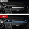 USB Car Interior Lights 64 Colors Optical Fiber Strips Multiple Modes Sound Control RGB Decorative Ambient Lamp Car Neon Light