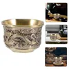 Vinglas för heminredning drake phoenix cup liten te vintage tecup kungfu glas tearoom presentkontor vas