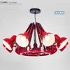 Lampes suspendues Art nordique Spider Light Vent industriel Fer forgé pour salon chambre réunion barre LED lumières