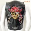 Men's Vests 2023 Motorcycle Leather Vest Fashion Embroidery Sleeveless Jacket Four Seasons Biker Locomotive Punk for Veste West 230420