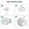 Echo Dot 4 högtalarstativ Echo Dot 5 Wall Storage Stand Abs Plastic Echo 4 eller 5 Generation Bottom
