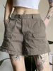 Kvinnors shorts last kvinnor avslappnad låg stigning y2k kläder 2023 trendiga modekläder med fickor