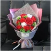 Party Favor Party Favor Fleurs Bouquets Oeillet Roses Savon Bouquet Coffrets Cadeaux Mères Saint Valentin Rose Boîte De Noël Drop Delive Dhk9W