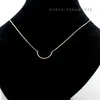 Choker Flash Vibes Collana Trendy Lettera Sottile catena d'oro Girocolli con ciondoli Nichel Free Women Lega di fascia alta Gioielli semplici