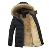 Mens puffer jaqueta casaco de inverno jaqueta de inverno engrossado quente à prova de intempéries chuva com capuz homens de meia-idade simples tamanho casual M-5XL casacos de grife mens jaqueta 5XL