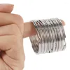 Llaveros 50X Calidad 50Mm Llavero Juego de anillos divididos Heavy Duty Large Nickel Key Loop Spring Hoop