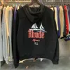 Designer Clothing Hoodies Fashion Sweatshirts Rhude Manaco Sailboat Print Loose Hoodie Autumn Mens Womens Casual Pullover Sweater Streetwear Jacket