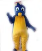 Costume da mascotte blu pinguino di Halloween Costume da personaggio dei cartoni animati per adulti Vestito attraente Piano di compleanno