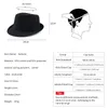 Berets Einfarbiger Ledermannhut Breiter Krempe Stetson Fedoras Britische Hüte für Männer/Frauen Gentman Black Fitted Jazz Hip-Gorras Cap