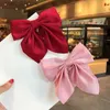 Hair Clips Barrettes Tren Women Floral Large Bow Hairpin Girls Chiffon Bowknot Barrettes Sweet Princess Hair Accessories Elegant Ponytail ClipL231120