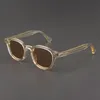 Sunglasses Frames Johnny Depp Sunglasses Man Lemtosh Polarized Sun Glasses Woman Luxury Brand Vintage Yellow Acetate Frame Night Vision Goggles 230419