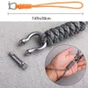 5 PCSCARABINERS Outdoor Paraply Rope Camera Anti-Lost Lanyard Climb Keychain Tactical Survival Tool Carabiner Hook Cord Backpack Buckle P230420