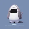 Hörlurstillbehör 3D Cartoon Bear Shark Earphone Cover för AirPods 1 2 Duck Bulldog Soft Silicone Wireless Bluetooth Fall för AirPods Pro J230420