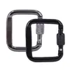 5 PCSCarabiners Small Carabiners Keychain Belt Buckle Hooks Safe Multi-Function Square Mini Hanging Buckle Aluminum Alloy Carabiner For Outdoor P230420