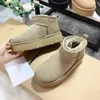 Winter Boot 5cm High Women Classic Platform Boots Super Mini Snow Boots Australian Boots Designer Leather Boots Warm Boots Storlek 35-44