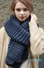 Winter Cashmere Scarf Women Thick Warm Shawls Wraps Lady Solid Scarves Fashion Pashmina Blanket Quality Cable Knitted Scarfs Long