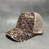 ビーニー夏の女性幾何学的なスパンコインネットハット女性サンバイザー野球帽Beanie/Skull Caps