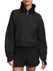 Roupa de mergulho meio zip hoodie das mulheres yoga terno designer moletom com capuz senhoras ginásio esportes ao ar livre jogging com capuz grosso longsl