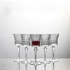 Vinglas Glasögon Europeisk stil avancerad lyxig kärlek Diamond Crystal High Footed Red Glass Champagne Decanter