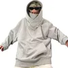 Männer Hoodies Männer Hoodie Einfarbig Mit Kapuze Lange Ärmel Pullover Verdicken Kalt-proof Rollkragen Hip Hop Herbst Für Dating