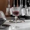 Vinglas Glasögon Europeisk stil avancerad lyxig kärlek Diamond Crystal High Footed Red Glass Champagne Decanter